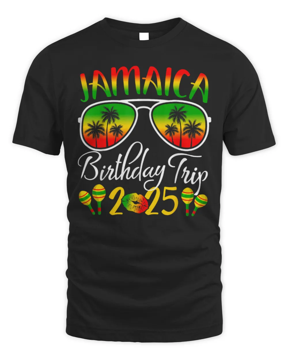 Jamaica Birthday Trip Black T-Shirt Unisex Standard T-Shirt black s