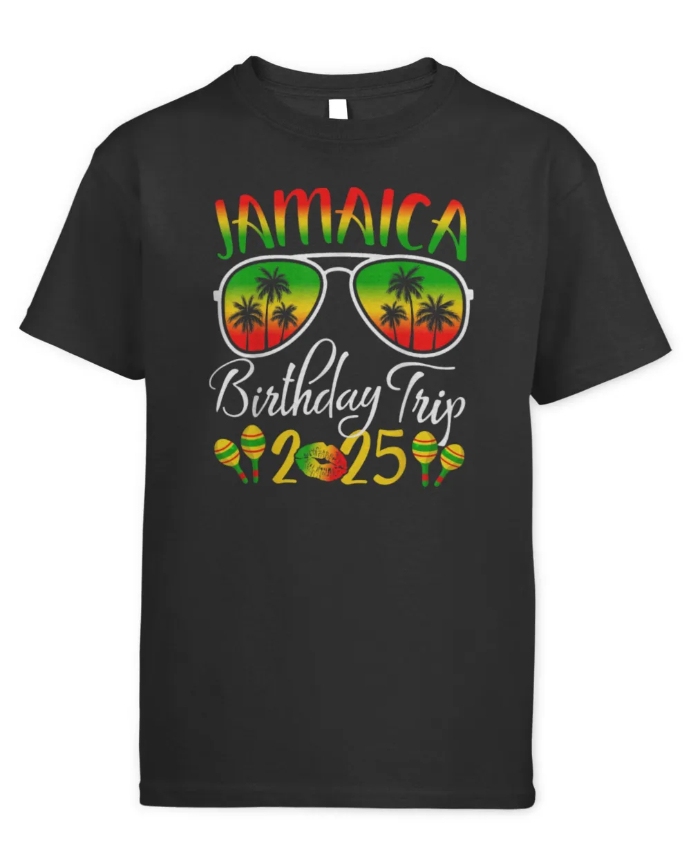 Jamaica Birthday Trip Black T-Shirt Kids Standard T-Shirt black xs