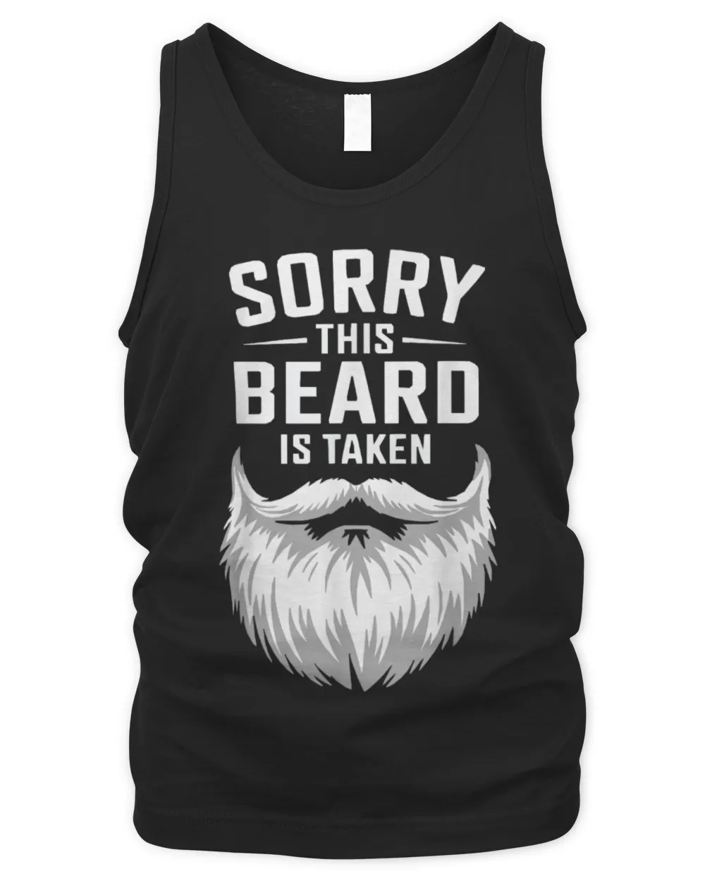 Sorry This Beard Is Taken Funny Beard Lover T-Shirt Men's Tank Top black s