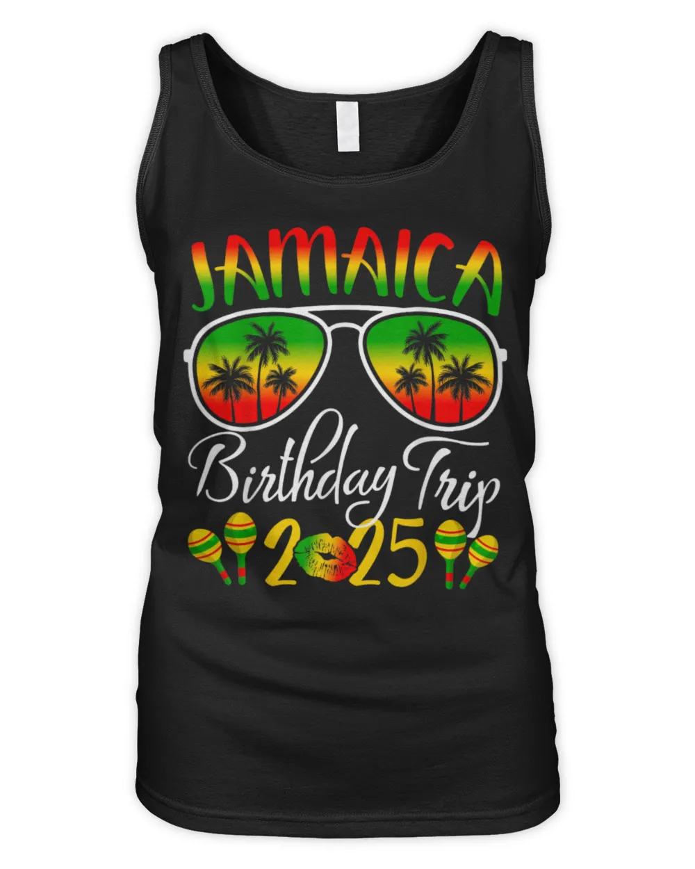 Jamaica Birthday Trip Black T-Shirt Women's Tank Top black s