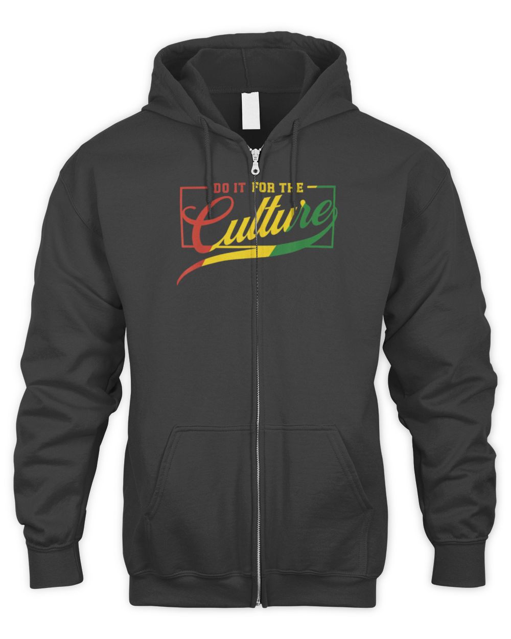 Do It For The Cultures Black History Month Juneteenth Pride T-Shirt Men's Zip Hoodie black s