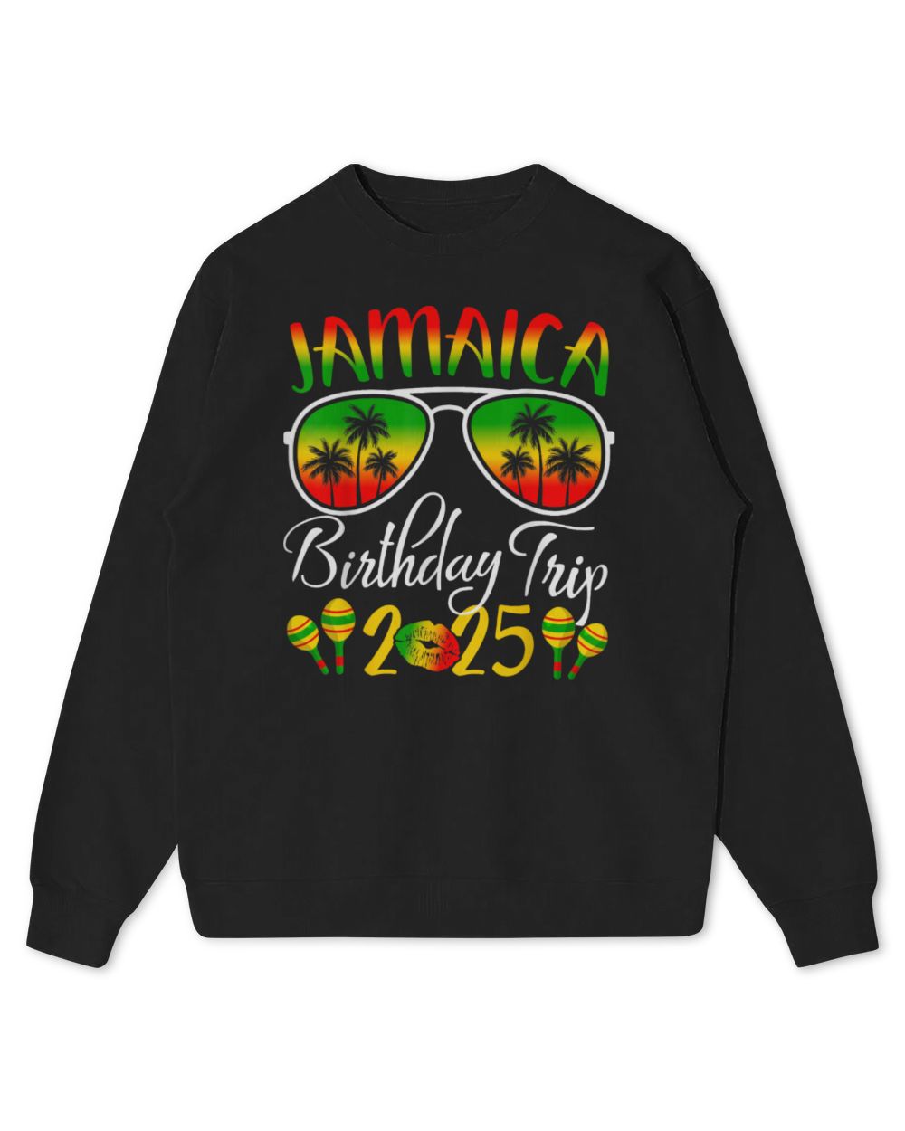 Jamaica Birthday Trip Black T-Shirt Kids Standard Sweatshirt black xs