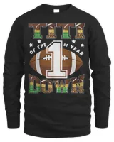 Titi Of The 1St Year Down Football First Birthday Boy T-Shirt Men's Long Sleeved T-Shirt black s