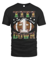 Titi Of The 1St Year Down Football First Birthday Boy T-Shirt Unisex Standard T-Shirt black s