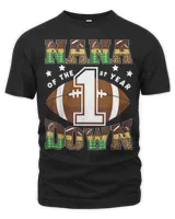 Nana Of The 1St Year Down Football First Birthday Boy T-Shirt Unisex Premium T-Shirt black s