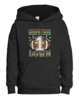 GodFather Of The 1St Year Down Football First Birthday Boy T-Shirt Kids Pullover Hoodie black xs