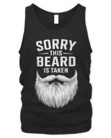 Sorry This Beard Is Taken Funny Beard Lover T-Shirt Men's Tank Top black s