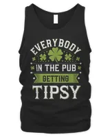 Everybody In The Pub Getting Tipsy Funny St Men's Tank Top black s