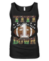 Titi Of The 1St Year Down Football First Birthday Boy T-Shirt Women's Tank Top black s