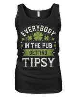 Everybody In The Pub Getting Tipsy Funny St Women's Tank Top black s