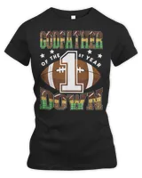 GodFather Of The 1St Year Down Football First Birthday Boy T-Shirt Women's Premium Slim Fit Tee black s