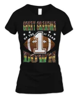 Great Grandma Of The 1St Year Down Football 1St Birthday Boy T-Shirt Women's Standard T-Shirt black s