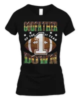 GodFather Of The 1St Year Down Football First Birthday Boy T-Shirt Women's Standard T-Shirt black s
