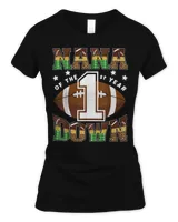 Nana Of The 1St Year Down Football First Birthday Boy T-Shirt Women's Standard T-Shirt black s