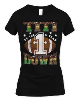 Titi Of The 1St Year Down Football First Birthday Boy T-Shirt Women's Standard T-Shirt black s
