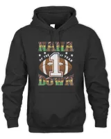 Nana Of The 1St Year Down Football First Birthday Boy T-Shirt Unisex Premium Hoodie black s