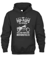Some Poppops Play Checkers Real Grandpas Ride Motorcycles T-Shirt Unisex Premium Hoodie black s