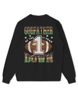 GodFather Of The 1St Year Down Football First Birthday Boy T-Shirt Kids Standard Sweatshirt black xs