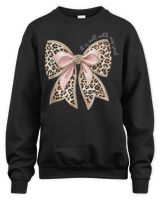 It Is Well With My Soul Inspired Faith Bible Bow Christian T-Shirt Unisex Sweatshirt black s