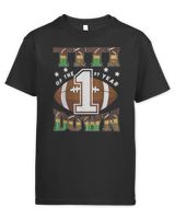 Titi Of The 1St Year Down Football First Birthday Boy T-Shirt Kids Standard T-Shirt black xs