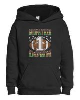 GodFather Of The 1St Year Down Football First Birthday Boy T-Shirt Kids Pullover Hoodie black xs