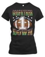 GodFather Of The 1St Year Down Football First Birthday Boy T-Shirt Women's Premium Slim Fit Tee black s