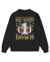 Great Grandma Of The 1St Year Down Football 1St Birthday Boy T-Shirt Kids Standard Sweatshirt black xs